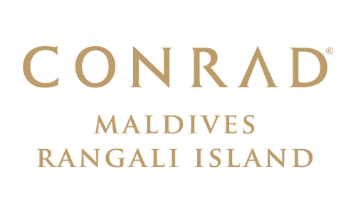 Conrad Maldives Rangali Island logo text.