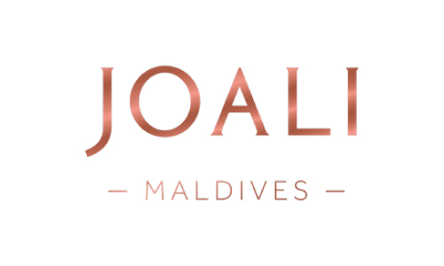 JOALI MALDIVES logo in copper gradient on white background