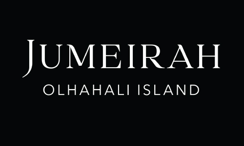 Jumeirah Olhahali Island logo on a black background.
