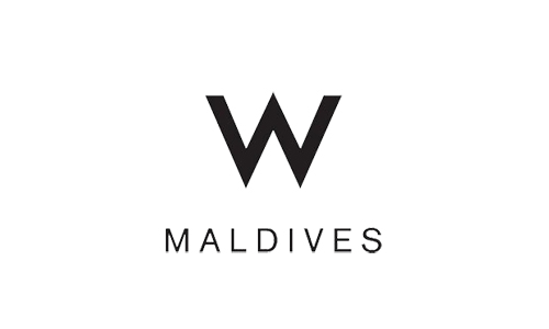W Maldives logo with a stylized 'W' above the word MALDIVES